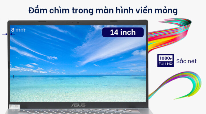 Laptop Asus VivoBook X409 Like new i5 1035G1/Ram 8GB/SSD 512GB/Win10 12 asus vivobook x409ja i5 ek052t manhinh 1
